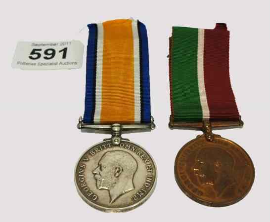 Appraisal: Rare WW Medal Group Awarded to Ernest Campbell consisting of