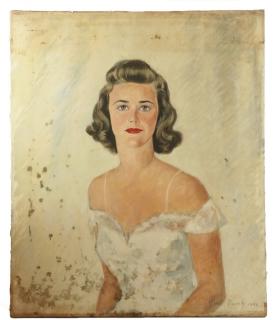 Appraisal: PORTRAIT OF YOUNG WOMAN Portrait of Young Woman signed Kurt