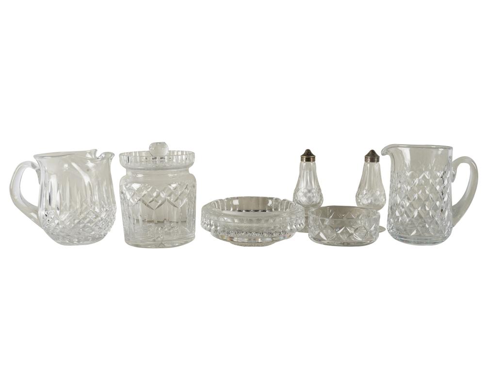 Appraisal: COLLECTION OF WATERFORD CRYSTAL ARTICLESeach marked comprising three biscuit jars