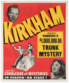 Appraisal: Kirkham Charles Kirkham Presenting Houdini's Trunk Mystery Majestic Poster ca