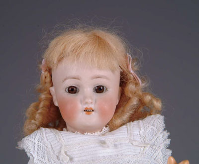 Appraisal: SMALL BISQUE SIMON HALBIG DOLL S H Blonde curly head