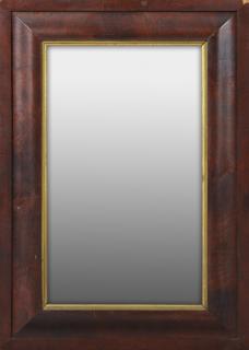 Appraisal: American Ogee Mahogany Mirror th c with a gil American