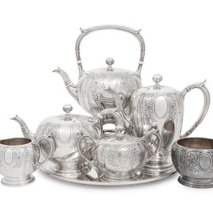 Appraisal: An American Silver Seven-Piece Tea and Coffee Service Gorham Mfg