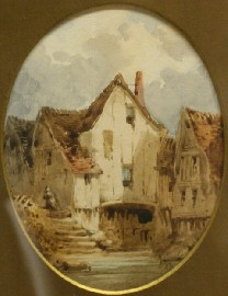 Appraisal: European Nineteenth Century School The Old House watercolour initialled 'A