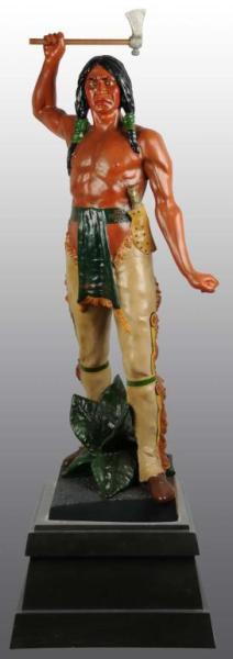 Appraisal: Metal Indian Brave Tobacco Figure Description Cast in by Miller