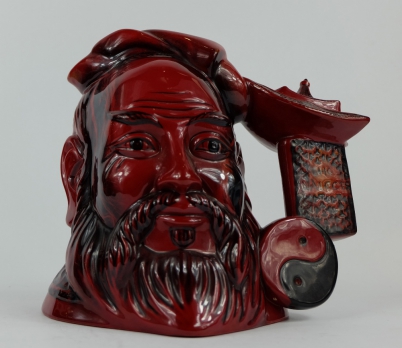 Appraisal: Royal Doulton large Flambe character jug Confucius D limited edition