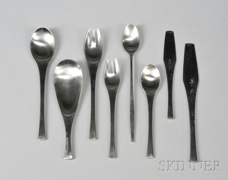 Appraisal: Dansk Flatware Stainless steel Denmark fourth quarter th century Comprised