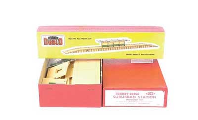 Appraisal: Hornby Dublo a pair of plastic Stations comprising Suburban Station