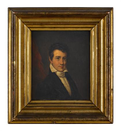 Appraisal: American School th century portrait of the reverend george w