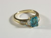 Appraisal: LADY'S RING - K yellow gold emerald and diamond ring