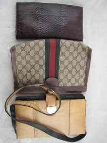 Appraisal: Three lady's handbags including one by Gucci