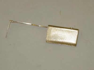 Appraisal: AN ASPREY CT GOLD PATENT BOOKMARK with engine turned sides