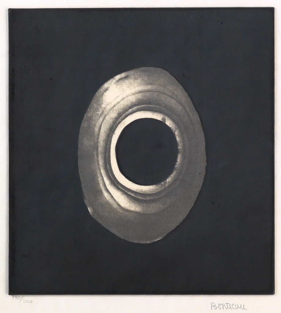 Appraisal: LEE BONTECOU Silkscreen Screenprint on muslin mounted on illustration board