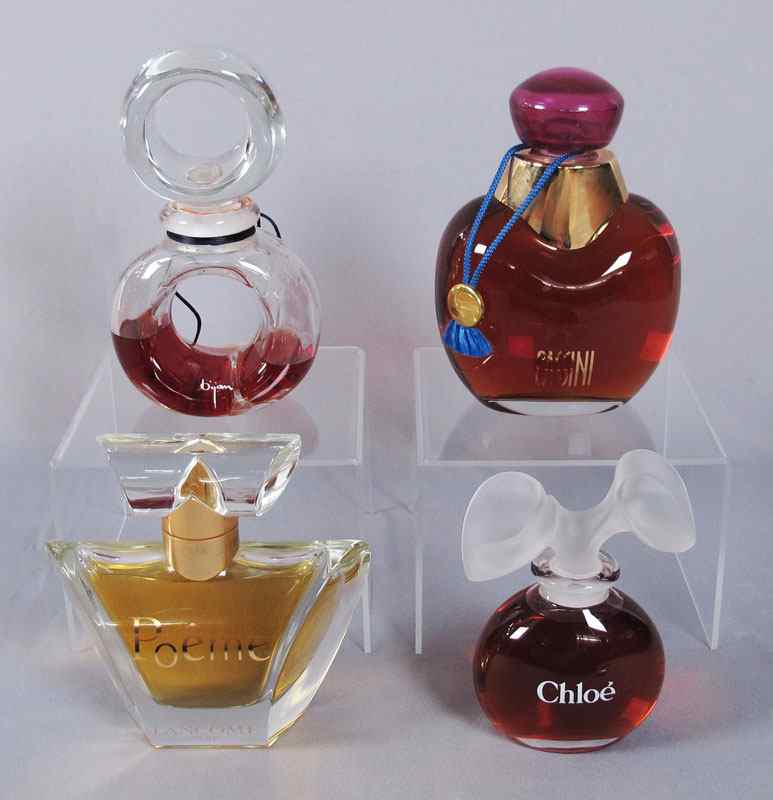 Appraisal: PERFUME FACTICE BOTTLES Lancome Poeme '' Chloe '' Bijam ''