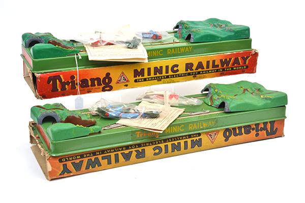 Appraisal: TWO MINIC ELECTRIC RAILWAY SETS 'THE SMALLEST ELECTRIC RAILWAY IN