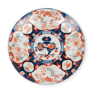 Appraisal: An Imari Palette Porcelain Charger Late th Century Diameter inches