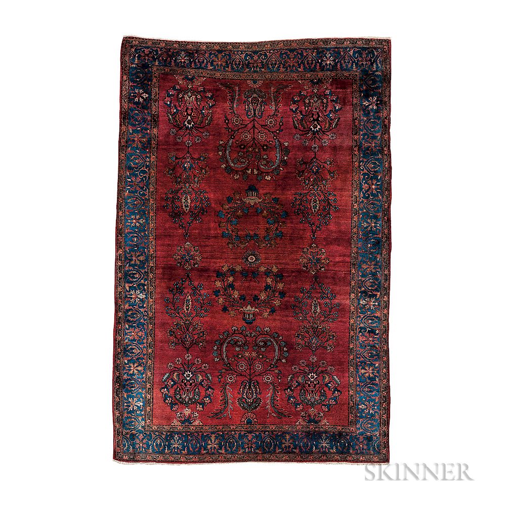 Appraisal: Sarouk Rug Sarouk Rug Iran c ft in x ft