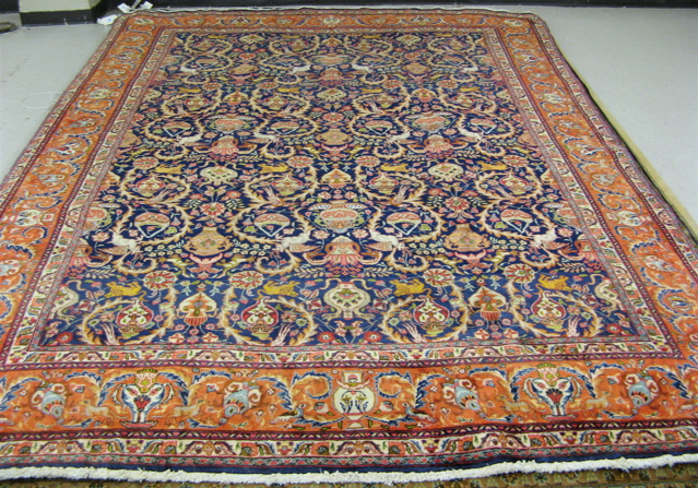 Appraisal: PERSIAN TABRIZ CARPET ' x '