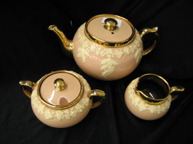 Appraisal: Gibson English Luster Teapot creamer sugar