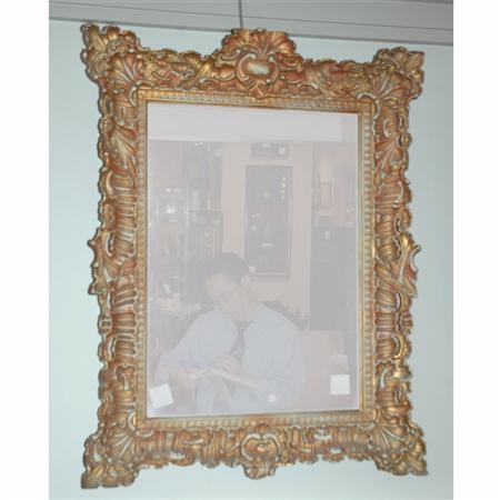 Appraisal: Italian Rococo Style Gilt-Wood Mirror Estimate -