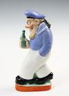 Appraisal: GERMAN FIGURAL LIQUOR FLASK - Porcelain Flask with two-sided design