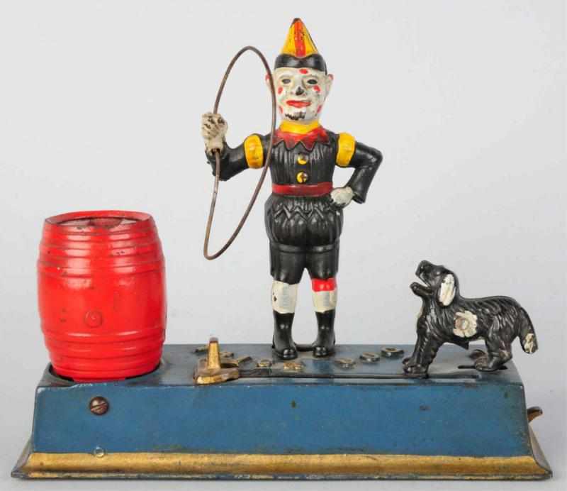 Appraisal: Cast Iron Trick Dog Mechanical Bank Manufactured by Hubley Mfg