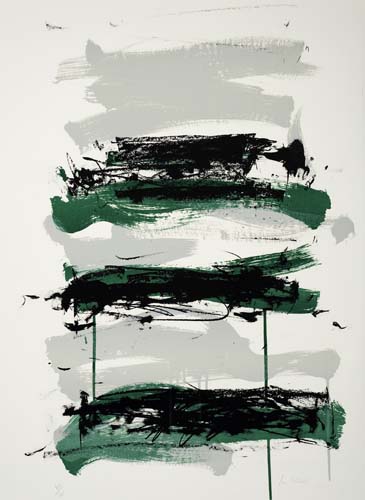 Appraisal: JOAN MITCHELL Group of color lithographs Each circa Each x