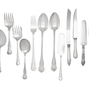 Appraisal: A Group of Silver-Plate Flatware Articles comprising silver-plate articles and