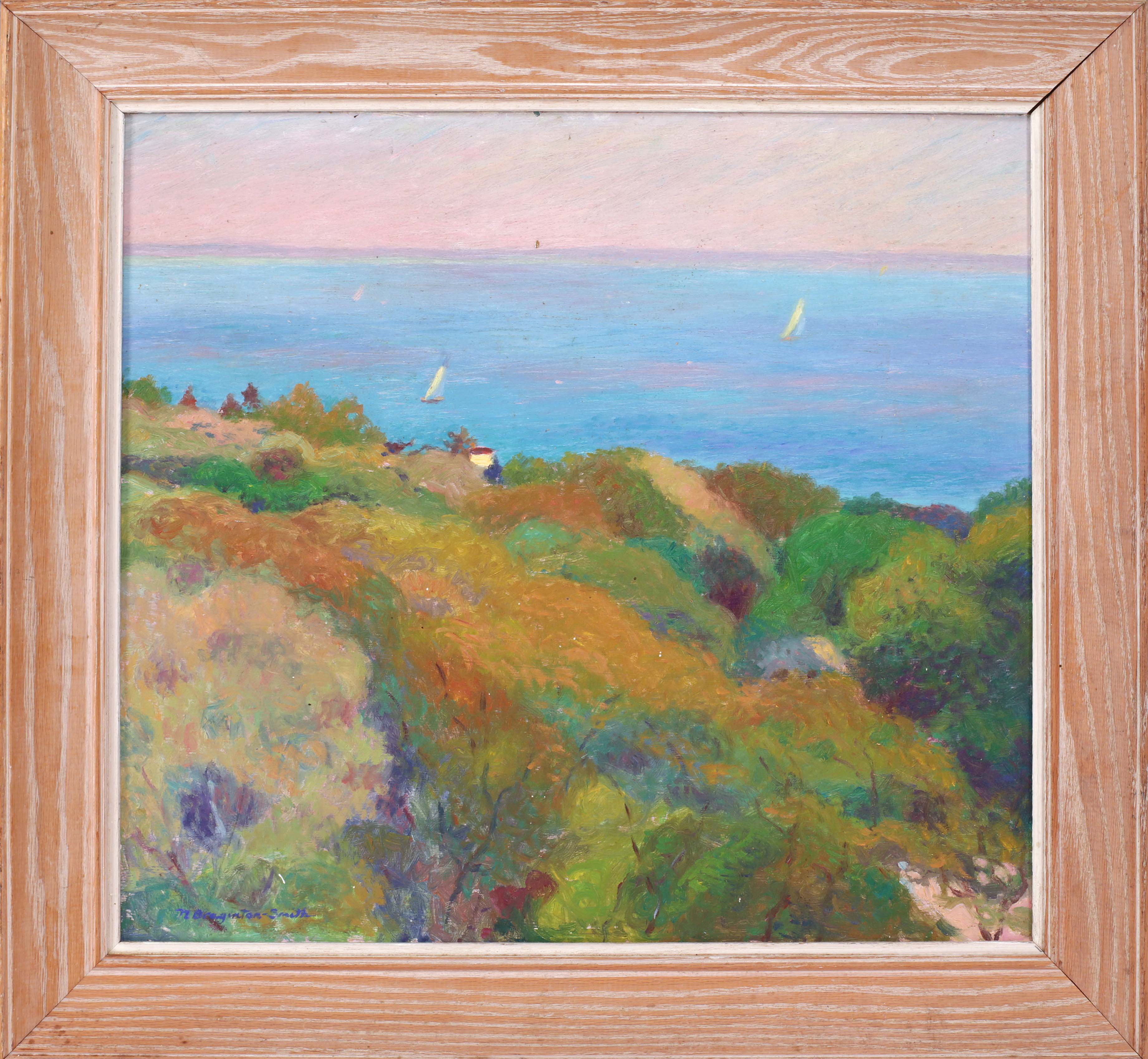 Appraisal: NANCY BRAGINTON-SMITHCape Cod ContemporaryA view from the bluff Signed lower