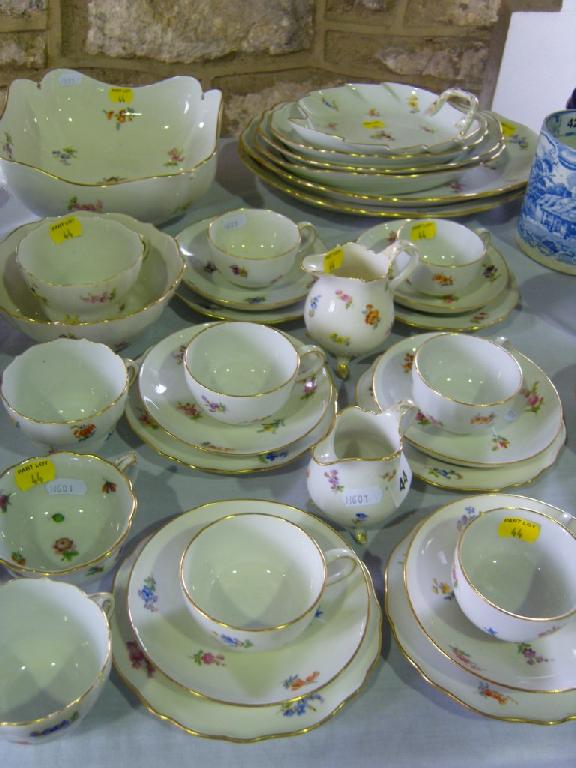 Appraisal: A collection of various th century Meissen type tea and