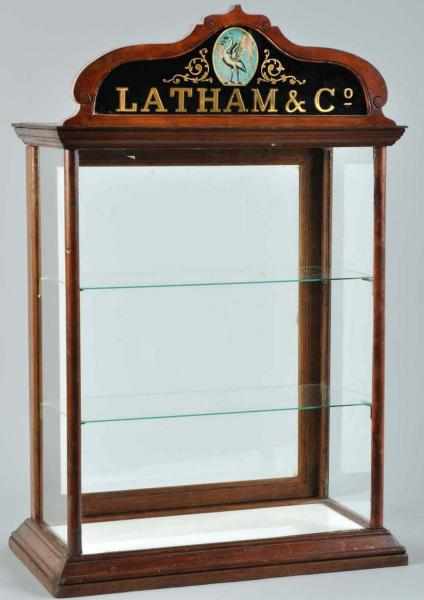 Appraisal: Latham Co Advertising Display Case Description Beautiful display case with