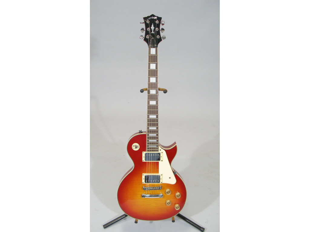 Appraisal: Arbor Les Paul Style Electric Guitar single cutaway flaming orange