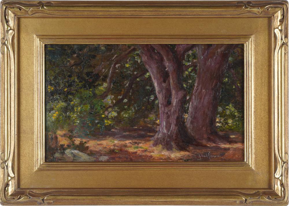 Appraisal: J BOND FRANCISCO - OAK GLENoil on canvas signed and