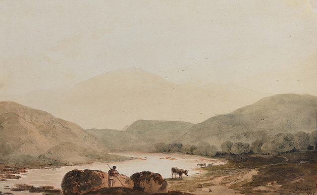 Appraisal: JOHN VARLEY - 'Moel Hedog North Wales' inscribed 'J Varley