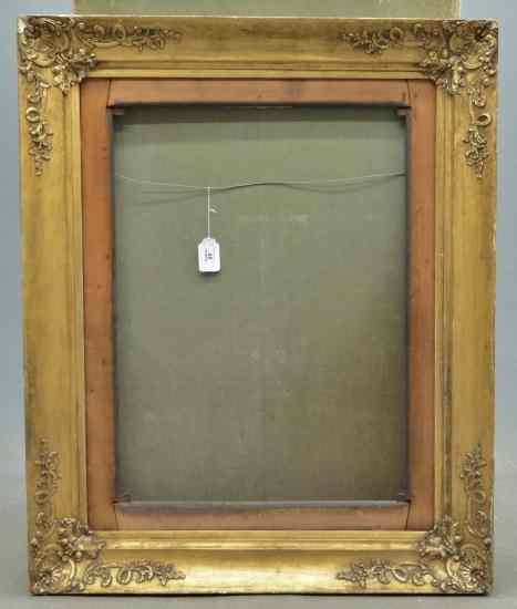 Appraisal: th c gilt frame Has lable verso ''Messrs Sotheby Co