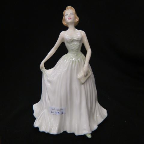 Appraisal: Royal Doulton Figurine lady in light green white gown excellent