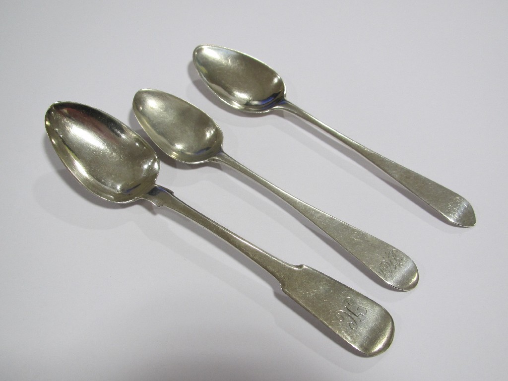 Appraisal: James Erskine Aberdeen teaspoon inscribed initials Peter Gill Son and