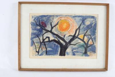 Appraisal: Gerda Akesson Danish - New Year Landscape signed and dated