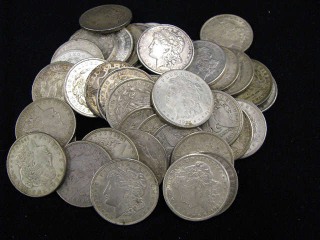 Appraisal: Lot of - Morgan Silver Dollars most extra fine