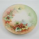 Appraisal: Hand painted Limoges plate with berry decor Marked G Stiles