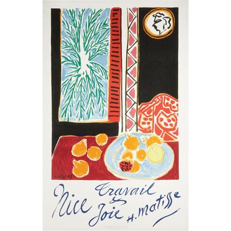 Appraisal: Henri Matisse - NICE TRAVAIL ET JOIE Estimate -