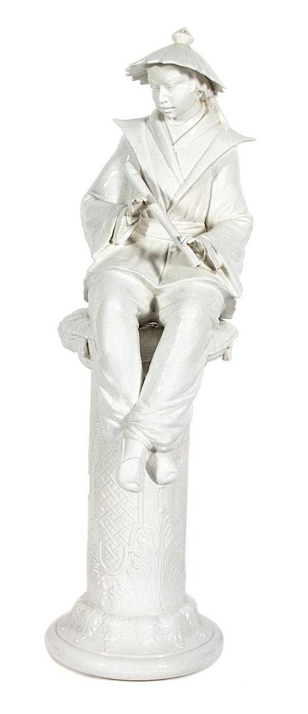 Appraisal: A Chinese Blanc de Chine Seated Figure on Base A