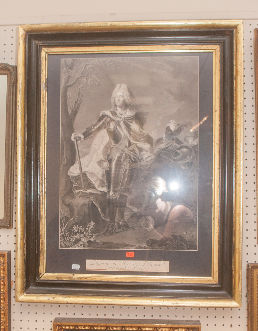 Appraisal: Framed classical engraving Undernumber