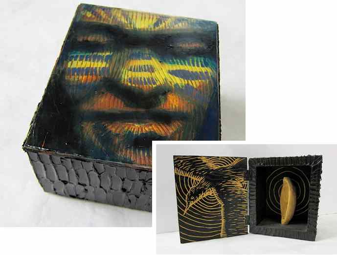 Appraisal: FRANK HYDER MIXED MEDIA American born Untitled Dream Box made