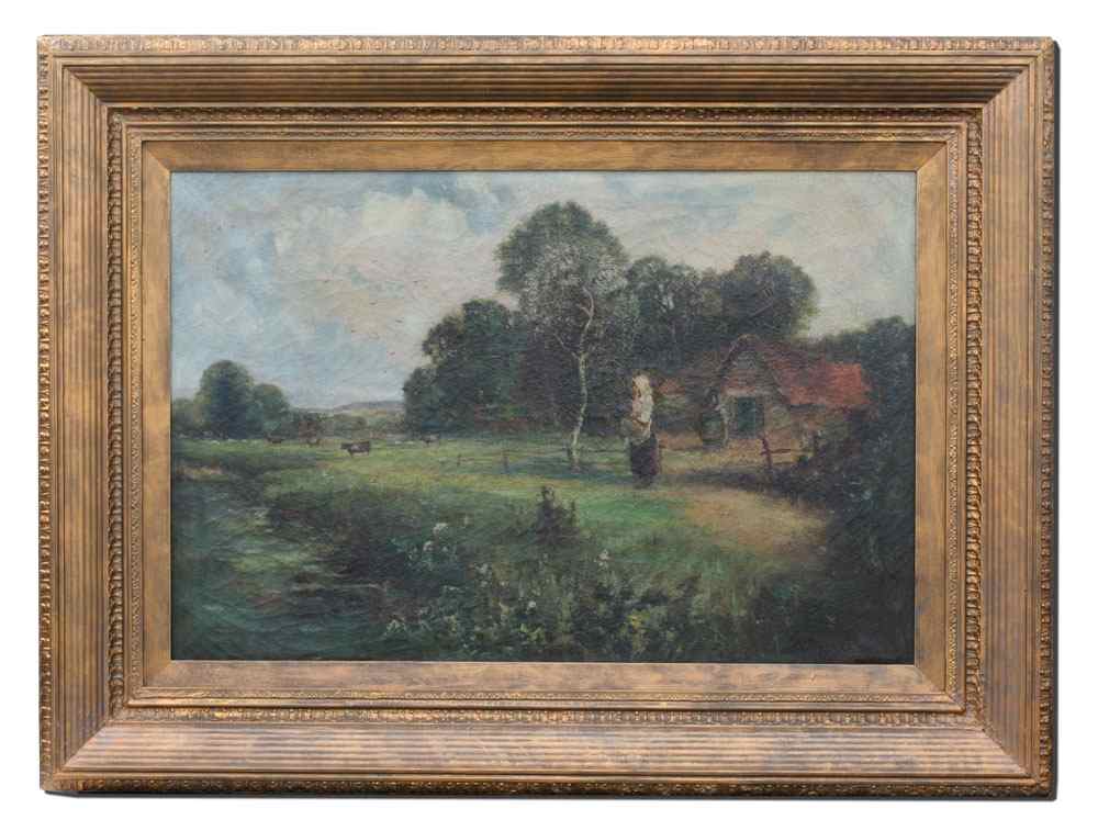 Appraisal: HOOPER E Horace British TH C ''Near Guildford'' OIL Canvas