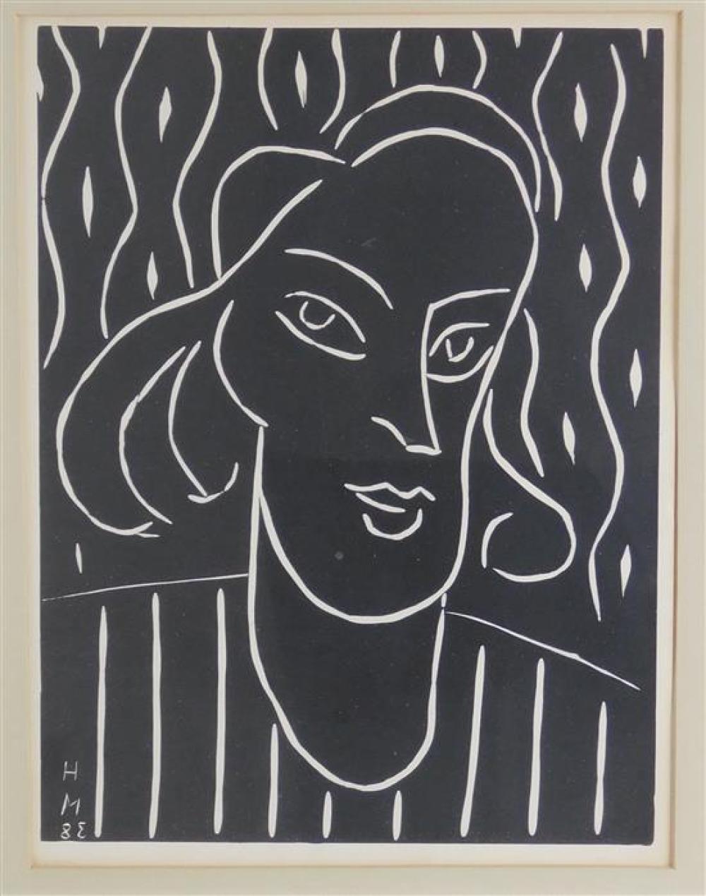 Appraisal: Henri Matisse France - Teeny Linoleum cut Duthuit Ed From