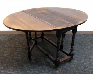 Appraisal: Early th C Oak Gateleg Table Early th C Oak