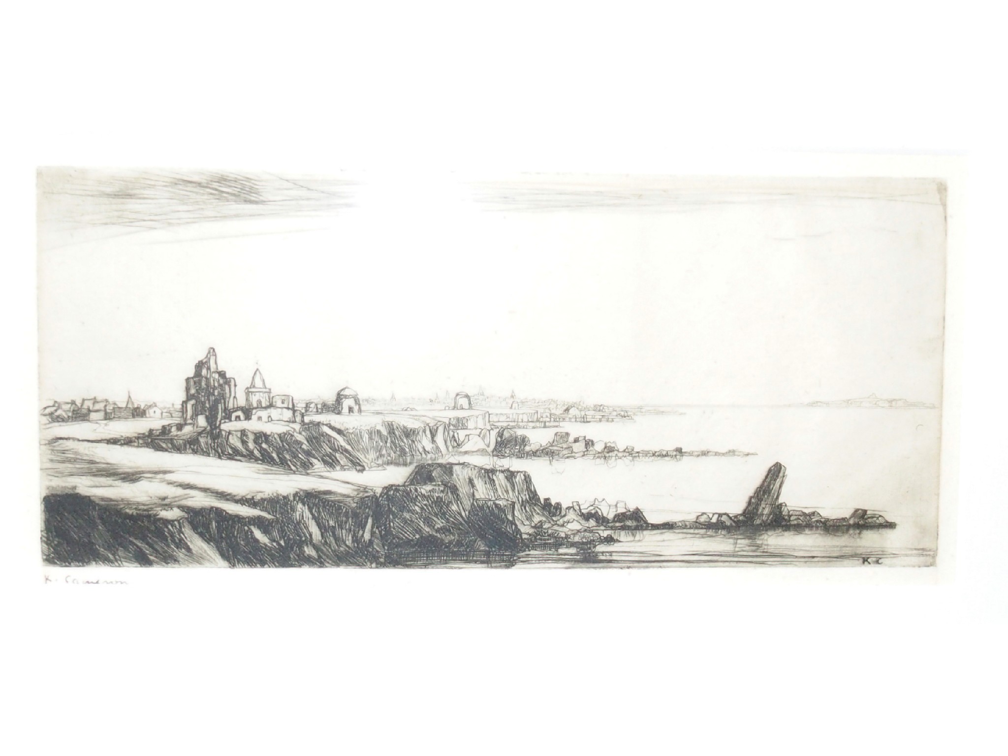 Appraisal: KATHERINE CAMERON The Kingdom of Fife signed etching