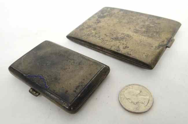 Appraisal: Lot cigarette cases including '' '' and ''Sterling'' grams total