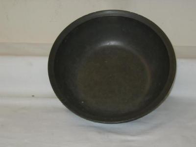 Appraisal: A PEWTER BOWL of circular form with flanged rim stamped